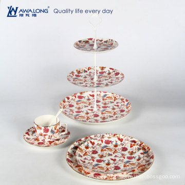 No Minimum Order Quantity Floral Tea Cups Used Fine Bone China